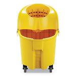 Load image into Gallery viewer, Wavebrake Institution Bucket And Wringer Combos, Down-press, 35 Qt, Plastic, Yellow