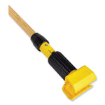 Load image into Gallery viewer, Gripper Hardwood Mop Handle, 1.13" Dia X 60", Natural/yellow