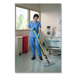 Load image into Gallery viewer, Microfiber Wet Room Pad, Split Nylon/polyester Blend, 18", Blue, 12/carton