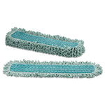 Load image into Gallery viewer, Hygen Microfiber Fringed Dust Mop Pad, 24w X 9d, Green