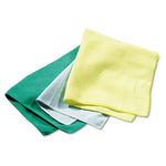 Load image into Gallery viewer, Reusable Cleaning Cloths, Microfiber, 16 X 16, Yellow, 12/carton