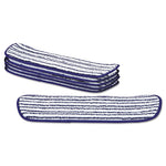 Load image into Gallery viewer, Microfiber Finish Pad, 18 X 5.5, Blue/white, 6/box