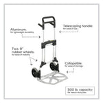 Load image into Gallery viewer, Stow-away Heavy-duty Hand Truck, 500 Lb Capacity, 23 X 24 X 50, Aluminum
