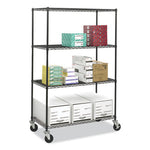 Load image into Gallery viewer, Caster Kit For Safco Task Master Industrial Shelving Units, Black, 4/set (2 Locking), Ships In 1-3 Business Days