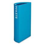 Load image into Gallery viewer, Mixx Recycling Center Half-round Receptacle, 23 Gal, Steel, Blue, Ships In 1-3 Business Days