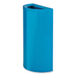 Load image into Gallery viewer, Mixx Recycling Center Half-round Receptacle, 23 Gal, Steel, Blue, Ships In 1-3 Business Days