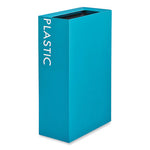 Load image into Gallery viewer, Mixx Recycling Center Rectangular Receptacle, 29 Gal, Steel, Blue, Ships In 1-3 Business Days