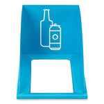 Load image into Gallery viewer, Mixx Recycling Center Lid, Topper Style, 9.87w X 19.87d X 0.62h, Blue, Ships In 1-3 Business Days