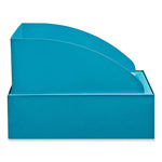 Load image into Gallery viewer, Mixx Recycling Center Lid, Topper Style, 9.87w X 19.87d X 0.62h, Blue, Ships In 1-3 Business Days