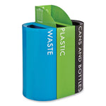 Load image into Gallery viewer, Mixx Recycling Center Lid, Topper Style, 9.87w X 19.87d X 0.62h, Green, Ships In 1-3 Business Days