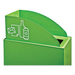 Load image into Gallery viewer, Mixx Recycling Center Lid, Topper Style, 9.87w X 19.87d X 0.62h, Green, Ships In 1-3 Business Days