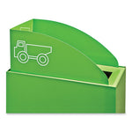 Load image into Gallery viewer, Mixx Recycling Center Lid, Topper Style, 9.87w X 19.87d X 0.62h, Green, Ships In 1-3 Business Days