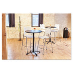 Load image into Gallery viewer, Dome Top Receptacle With Spring-loaded Door, 15 Gal, Steel, Black