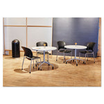 Load image into Gallery viewer, Dome Top Receptacle With Spring-loaded Door, 15 Gal, Steel, Black