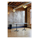 Load image into Gallery viewer, Open Top Oval Waste Receptacle, 14 Gal, Steel, Black, Ships In 1-3 Business Days