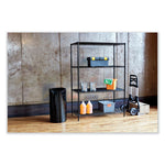 Load image into Gallery viewer, Open Top Oval Waste Receptacle, 14 Gal, Steel, Silver, Ships In 1-3 Business Days