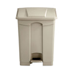 Load image into Gallery viewer, Large Capacity Plastic Step-on Receptacle, 17 Gal, Plastic, Tan