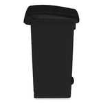 Load image into Gallery viewer, Plastic Step-on Receptacle, 12 Gal, Plastic, Black, Ships In 1-3 Business Days