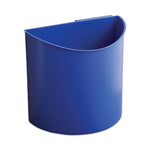 Load image into Gallery viewer, Desk-side Recycling Receptacle, 7 Gal, Plastic, Black/blue