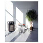 Load image into Gallery viewer, Evos Series Steel Waste Container, 38 Gal, Steel, Black