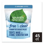 Load image into Gallery viewer, Natural Laundry Detergent Packs, Powder, Unscented, 45 Packets/pack, 8/carton