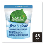 Load image into Gallery viewer, Natural Laundry Detergent Packs, Powder, Unscented, 45 Packets/pack