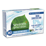 Load image into Gallery viewer, Natural Fabric Softener Sheets, Unscented, 80 Sheets/box