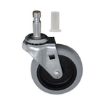 Load image into Gallery viewer, Mop Bucket/wringer Replacement Caster, Grip Ring Type C Stem, 3" Wheel, Black/gray/silver