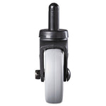 Load image into Gallery viewer, Replacement Bayonet-stem Swivel Casters, Grip Ring Stem, 3" Soft Rubber Wheel, Black