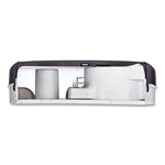 Load image into Gallery viewer, Twin 9" Jumbo Tissue Dispenser, Classic, 19 X 5.25 X 12, Transparent Black Pearl