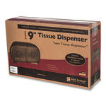 Load image into Gallery viewer, Twin 9" Jumbo Tissue Dispenser, Classic, 19 X 5.25 X 12, Transparent Black Pearl