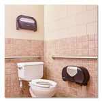 Load image into Gallery viewer, Twin 9" Jumbo Bath Tissue Dispenser, Summit, 20.07 X 5.88 X 11.9, Black/faux Stainless Steel