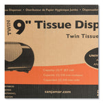 Load image into Gallery viewer, Twin 9" Jumbo Bath Tissue Dispenser, Summit, 19.25 X 6 X 12.25, Faux Stainless Steel