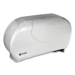 Load image into Gallery viewer, Twin 9" Jumbo Bath Tissue Dispenser, Summit, 19.25 X 6 X 12.25, Faux Stainless Steel