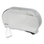 Load image into Gallery viewer, Twin 9" Jumbo Bath Tissue Dispenser, Summit, 19.25 X 6 X 12.25, Faux Stainless Steel