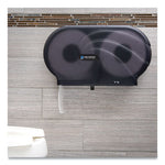 Load image into Gallery viewer, Twin 9" Jbt Toilet Tissue Dispenser, Oceans, 19 X 5.25 X 12, Transparent Black Pearl