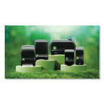 Load image into Gallery viewer, Ecological Green Towel Dispenser, 12.49" X 8.6" X 12.82", Black