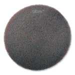 Load image into Gallery viewer, Ez Care Heavy Duty Scrub Pad, 17" Diameter, Red/gray, 5/carton