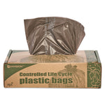 Load image into Gallery viewer, Controlled Life-cycle Plastic Trash Bags, 30 Gal, 0.8 Mil, 30" X 36", Brown, 60/box