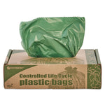 Load image into Gallery viewer, Controlled Life-cycle Plastic Trash Bags, 33 Gal, 1.1 Mil, 33" X 40", Green, 40/box