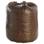 Load image into Gallery viewer, Controlled Life-cycle Plastic Trash Bags, 39 Gal, 1.1 Mil, 33" X 44", Brown, 40/box