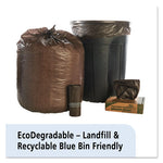 Load image into Gallery viewer, Controlled Life-cycle Plastic Trash Bags, 39 Gal, 1.1 Mil, 33" X 44", Brown, 40/box