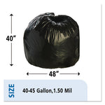 Load image into Gallery viewer, Total Recycled Content Plastic Trash Bags, 45 Gal, 1.5 Mil, 40" X 48", Brown/black, 100/carton
