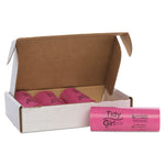 Load image into Gallery viewer, Feminine Hygiene Sanitary Disposal Bags, 4" X 10", Pink/black, 150 Bags/roll, 4 Rolls/carton