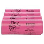 Load image into Gallery viewer, Feminine Hygiene Sanitary Disposal Bags, 4" X 10", Pink/black, 150 Bags/roll, 4 Rolls/carton