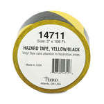 Load image into Gallery viewer, Hazard Marking Aisle Tape, 2" X 108 Ft, Black/yellow