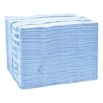 Load image into Gallery viewer, Industrial Paper Wiper, 4-ply, 12.8 X 16.5, Unscented, Blue, 180/carton
