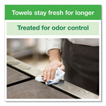 Load image into Gallery viewer, Small Pack Foodservice Cloth, 1-ply, 11.75 X 14.75, Unscented, White With Red Stripe, 50/poly Pack, 4 Packs/carton