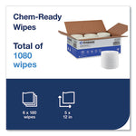 Load image into Gallery viewer, Chem-ready Dry Wipes, 1-ply, 5 X 2.16, Unscented, White, 180/roll, 6 Rolls/carton