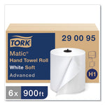 Load image into Gallery viewer, Advanced Matic Hand Towel Roll, 1-ply, 7.7" X 900 Ft, White, 6 Rolls/carton